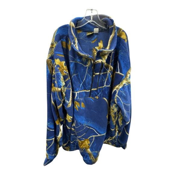 Oversize Outfitters Made In USA Men's Camo Pullover Long Sleeve Hunting Shirt 5X - Picture 1 of 6